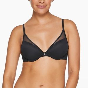 Thridlove | 24/7 Classic Contour Plunge Plunge Bra in Black Size‎ 34 B 1/2